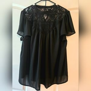 Torrid Plus Size Black Lacey Top
